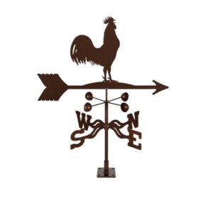 Rooster Weathervane - Choice of Roof, Deck, Post, 4-Sided, or Garden Mount