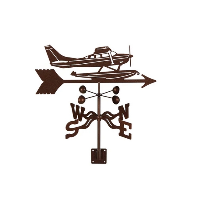 Float Plane Weathervane - Choice of Roof, Deck, Post, 4-Sided, or Garden Mount - Image 6