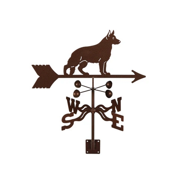 German Shepherd Weathervane - Choice of Roof, Deck, Post, 4-Sided, or Garden Mount - Image 5