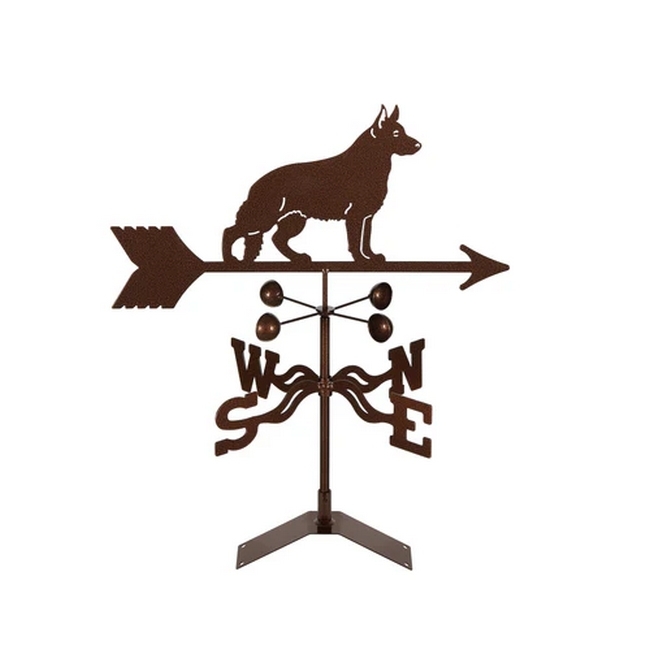 German Shepherd Weathervane - Choice of Roof, Deck, Post, 4-Sided, or Garden Mount - Image 2