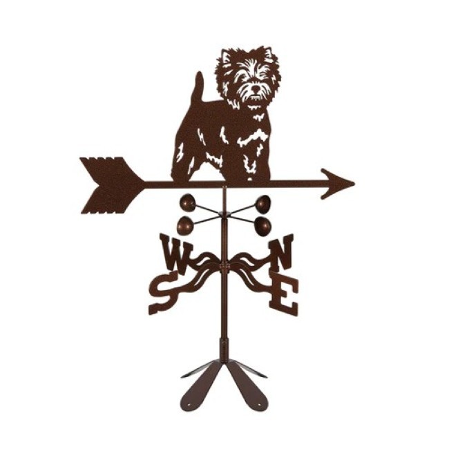 Westie Weathervane - Choice of Roof, Deck, Post, 4-Sided, or Garden Mount - Image 7