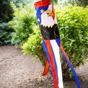 40 inch Eagle Patriotic Windsock